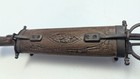 Vintage Wooden And Brass Desk Set Letter Opener   Scissors