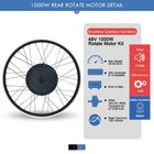 Electric Bike Conversion Kit 48v 1000w Rear Rotate Hub Motor Set 16-29inch 700c
