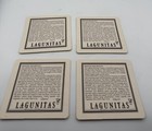 Lagunitas Ipa Beer Coasters Set Of 4 Dog Logo Sonoma County Bar Brewery 