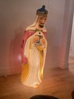 Vintage Lighted Three Wise Men King Melchior Blow Mold Nativity Figure 42   