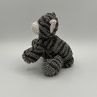 Vtg Russ Berrie Luv Pets Tabbies Gray Cat Plush 5    Striped Beanie