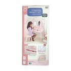 Member s Mark Vanity Set With Lights   Stool  Three Panel Mirror  9 Led Lights