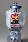 Vintage Hot Peanuts Vending Machine   Antique 5 Cents Gumball  Dispenser