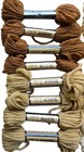 Paternayan Persian Yarn Lot Of 16 Skeins Beige Brown 3 Ply Wool Tapestry