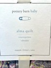 Pottery Barn Kids Alma Quilt Floral  Pink  Gray  Baby Nwt 36    X 50    Crib