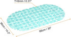 Bath Tub Shower Mat  26  X 14 2  Pvc Non-slip Pebble Oval Mat With Drain