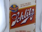Schlitz Beer Retro Metal Tin Sign Milwaukee Famous Bar Wall Decor 12x8