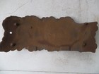 Cast Iron Round Oak Antique Stove Curved Name Plate