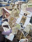 Vintage Scrapbooking Supplies Kit  200 pcs Junk Journal Kit With Scrapbook Paper