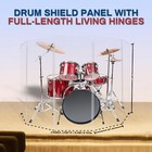 Drum Shield  Premium Acrylic Drum Screen  Five Panels 2 X 5ft With Living Hinges