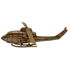 Vintage Brass Helicopter Moving Propeller Aircraft Model Decorative Collectibles