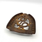Antique Enterprise Mfg Co Philadelphia Cast Iron Sad Iron Trivet E Logo Rustic