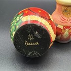 Rare  Vintage Russian Matryoshka 4 Piece 5    Nesting Dolls Hand Painted Christmas