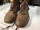 Original Wwii Us Army Infantry Officer Campaign Knee High Field Boots-size 7 5