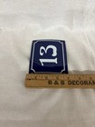 Vintage Style Blue Enamel Porcelain French House Number Door Steel Metal Sign 13