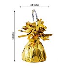 6 Gold Metallic Foil Balloon Weights Party Wedding Events Decorations Supplies