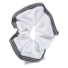 Scunci 1959 Hair Scrunchie With Striped Trim  White black  1-piece