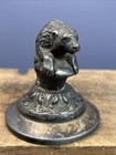 Antique 1915 Panama-pacific Expo Heavy Pewter Bear Paper Weight San Francisco Ca