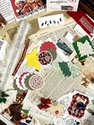 125 Piece Christmas Themed  Bundle Junk Journal Kit pack junk Journal Supplies