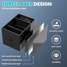 40lbs Commercial Under Sink Grease Trap 25gpm Grease Interceptor For Restaurant