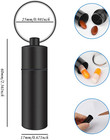 Small Pill Box Waterproof Keychain Pill Holder Portable Travel Pill Container Me