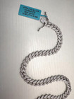   54  Moissanite Cuban Miami Iced Link Necklace 22 Inches