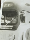 Vintage Snapshot Photo Of Greyhound Bus Driver In Front Of Bus