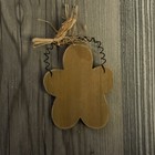 Wooden Gingerbread Man Christmas Ornament Decoration