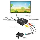 Av To Hdmi Video Audio Converter Adapter Supporting Pal Ntsc W usb Charge Cable