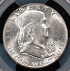 1953 Franklin Half Dollar 50c - Pcgs Graded Ms63fbl - Full Bell Lines 