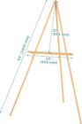 3 Pcs 63  Wooden Easel Stand  Tripod Easel Canvas Art Easel Floor With Tray