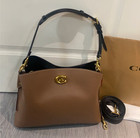 New Willow Shoulder Bag Colorblock Dark Stone C2590