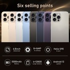 Unlocked 13 Pro Max 5g 128gb Dual Sim Smartphone Cell Phone Android Cheap Phone