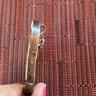 Art Deco Lady In Hat Mother Of Pearl Abalone Shell Brooch Pin Vintage 925 Back