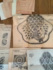Lot Of Vintage Crochet Patterns 1940s Mail Order Originals Red Line Transfers