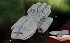      Eaglemoss Battlestar Galactica Battlestar Pegasus Ship 2004 Modern Version