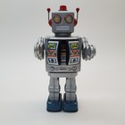 Vtg Horikawa Star Strider Tin Robot Silver Japan 1960s Battery Op Parts repair