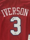 Allen Iverson 76ers Signed Jersey 3 The Answer Beckett Cert Red Jersey Rare Stat