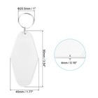 24 X Vintage Motel Keychain Blank Hotel Keychains Key Tag White