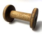 A  Lot Of  Twenty Five 4  Inch Wooden Silk Spools
