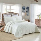3pcs Cotton Oversized Bedspread Set Coverlet Set Lightweight Quilt Set
