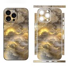 Skin Wrap For Iphone 16 15 14 13 Pro Max  Gold Sticker Cover Vinyl Decal Prot   