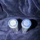 Lot Of 2 Vintage Tall Alka-seltzer Glass Bottles W  Original Caps 1950s-60s
