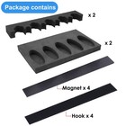 Foam Gun Rack And Base 2 Kit With Magnetic hook Strip Gun Storage Rifle Holder