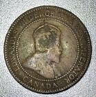1910 Canada Large One Cent Coin Edward Vii Canadian 1 Penny Bronze