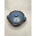 Dansk Mesa Sky Blue Stoneware Covered Onion Soup Tureen With Lid Vintage