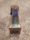 Vintage 9  Artisan Copper Foil And Stained Glass Kaleidoscope  