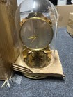 Vintage Schatz 1000 Day Anniversary Brass Clock W Dome Looks Unused