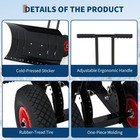 29  Snow Shovel With Wheel For Driveway Adjustable Handle Push Snow Plow Shovel