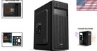 Compact T6 Atx Mid Tower Pc Case With Pre-installed Fan For Optimal Airflow